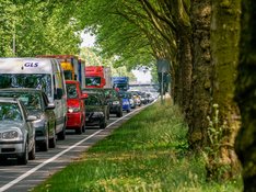 Verkehr auf der Bundesstraße 1